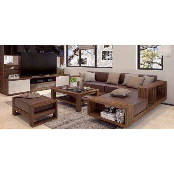 Sofa góc L gỗ sồi Nga BG105
